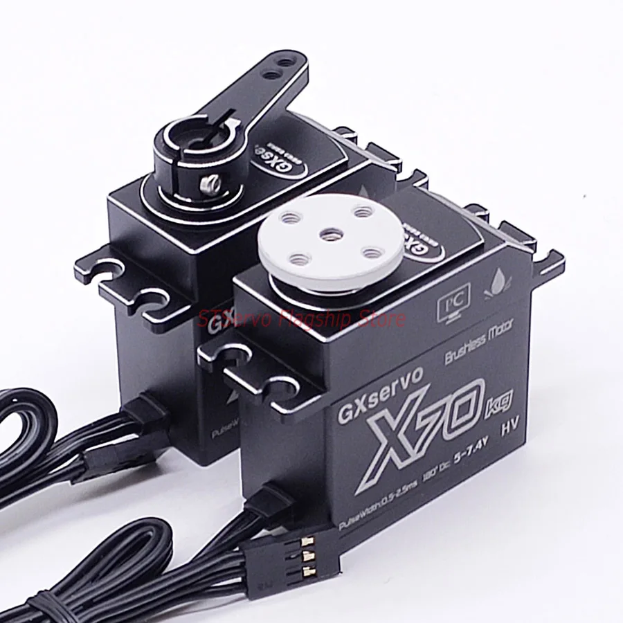 GXServo 고속 전압 스틸 기어, 방수 브러시리스 디지털 서보, RC 자동차 크롤러, 아두이노 로봇 산업, X70, 70kg, 7.4V