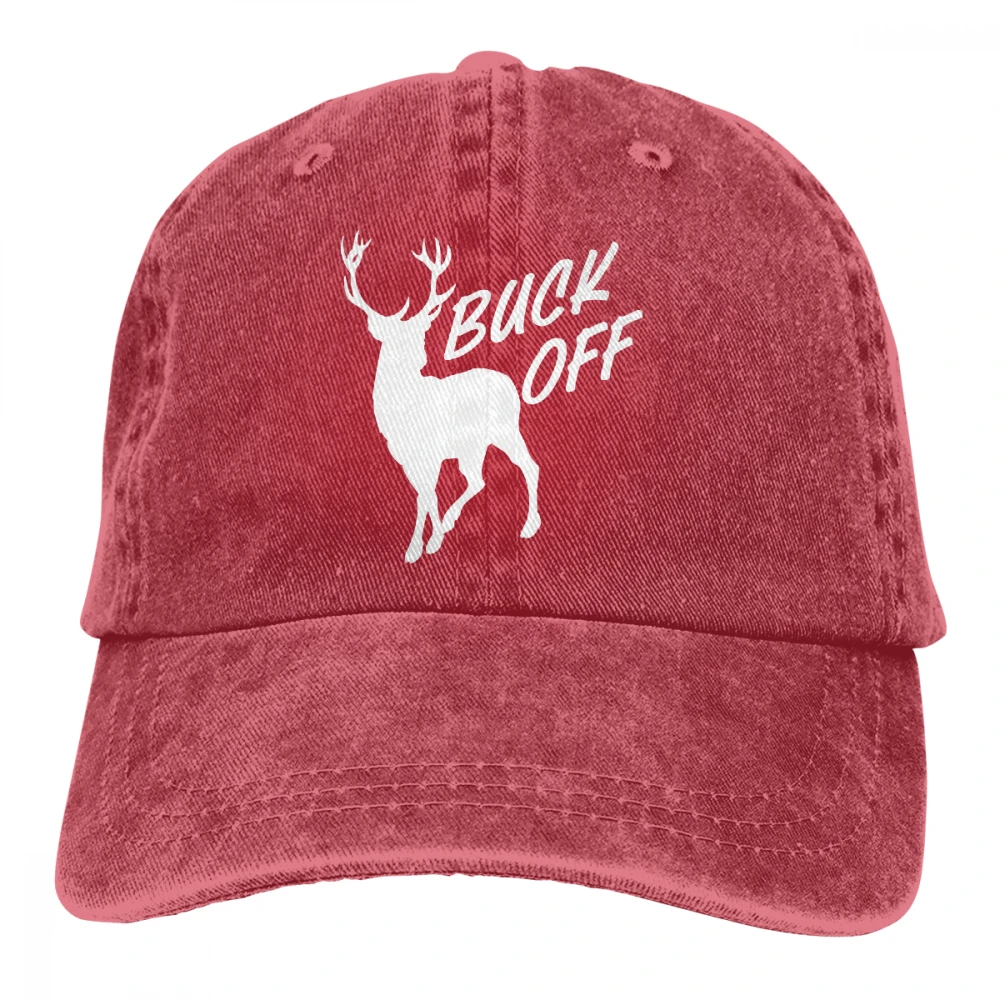Buck Off Casquette черные унисекс Мужские Женские джинсовые бейсболка с ремешком кепки регулируемые Гольф папа шляпа