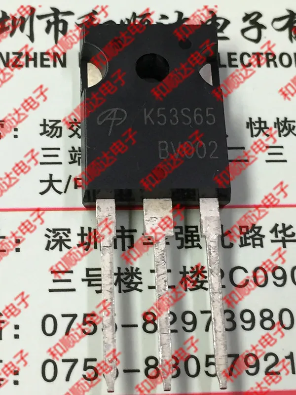 2 шт./AOK53S65 K53S65-247 TO247