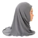 Hijab islámico musulmán árabe para niñas, pañuelo escolar con diamantes de imitación, para la cabeza, Abaya