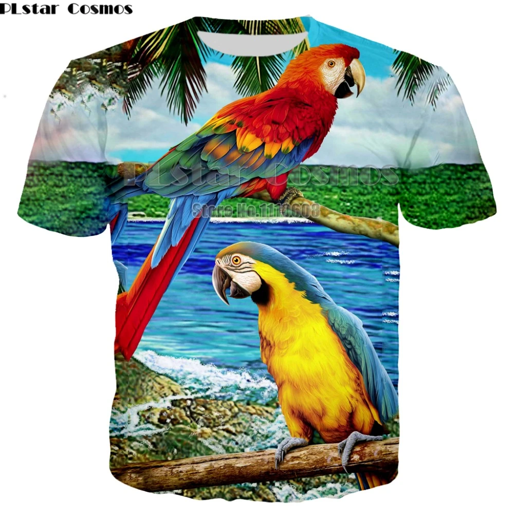 Parrot t shirt mens Clearance
