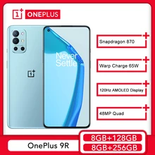OnePlus – Smartphone 9R 5G, Rom Global, 8 go 128 go, Snapdragon 870, écran AMOLED 120Hz, 65W Warp 48mp, 4 caméras, prend en charge OTA et NFC