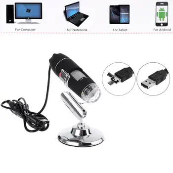 

1600X Camera 8LED OTG Endoscope USB Digital Microscope Magnification with Stand