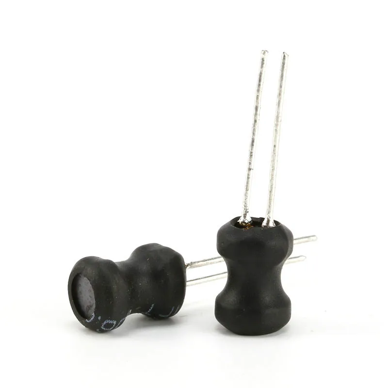 10pcs/Lot Power Inductor DIP 8*10mm 10uH 22uH 33uH 47uH 68uH 100uH 150uH 220uH 1mH 10mH DR CORE Inductors Word