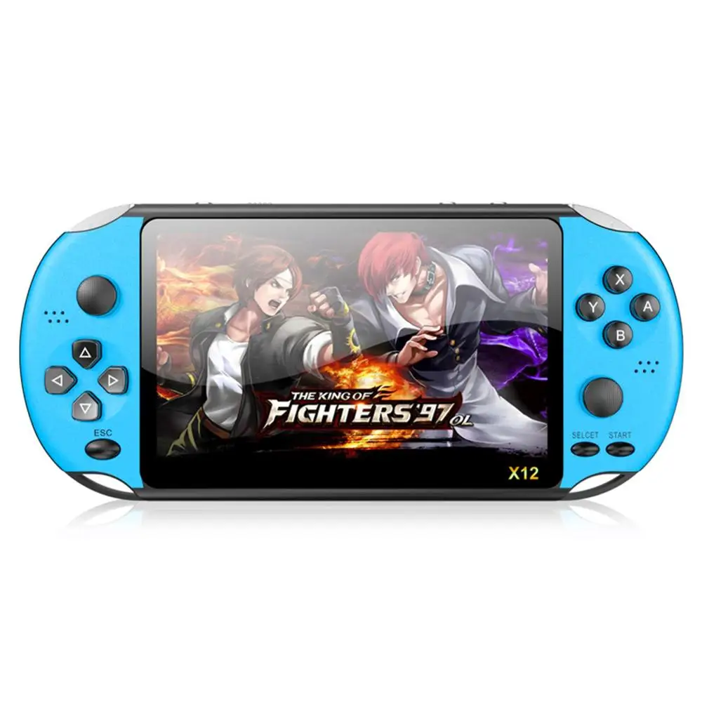 С 3000 игры X16 Ретро видео Игровая приставка 7in Цвет Экран 8/16GB игровой консоли, портативные игровые консоли видео игры для платформ Neogeo аркадная игра - Цвет: X12 PLUS 5.1in 8GB A