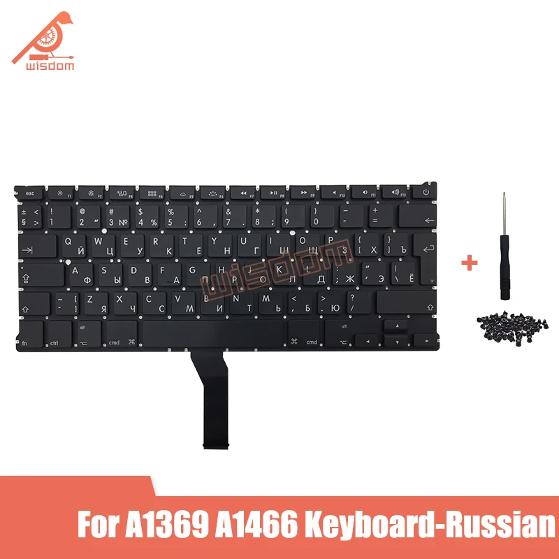 Русская новая клавиатура для ноутбука Macbook Air 13 &quotA1369 A1466 русская MD231 MD232 MC503 MC504 2011-15