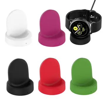 

New Silicone Charge Stand Holder Station Dock for Samsung galaxy watch active 40mm R500 Wireless Charger Cable