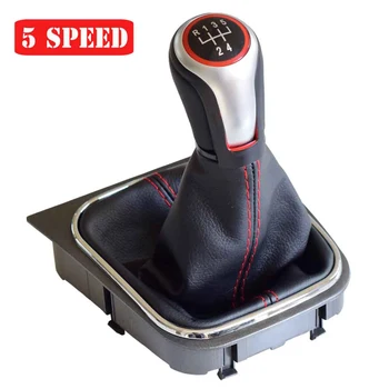 

Car 5 6 Speed Gear MT Shift Knob Lever Pen Handle For VW Volkswagen Golf 5/6 MK5/6 Scirocco(2009) Octavia(2006) Gaitor Boot
