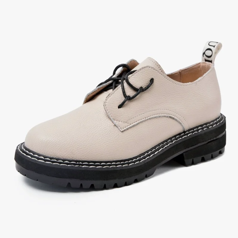 

Retro Women's Shoes New Autumn Leather British Style Thick Shoes Student Small Leather Shoes Girl Gift Pumps Shoes
