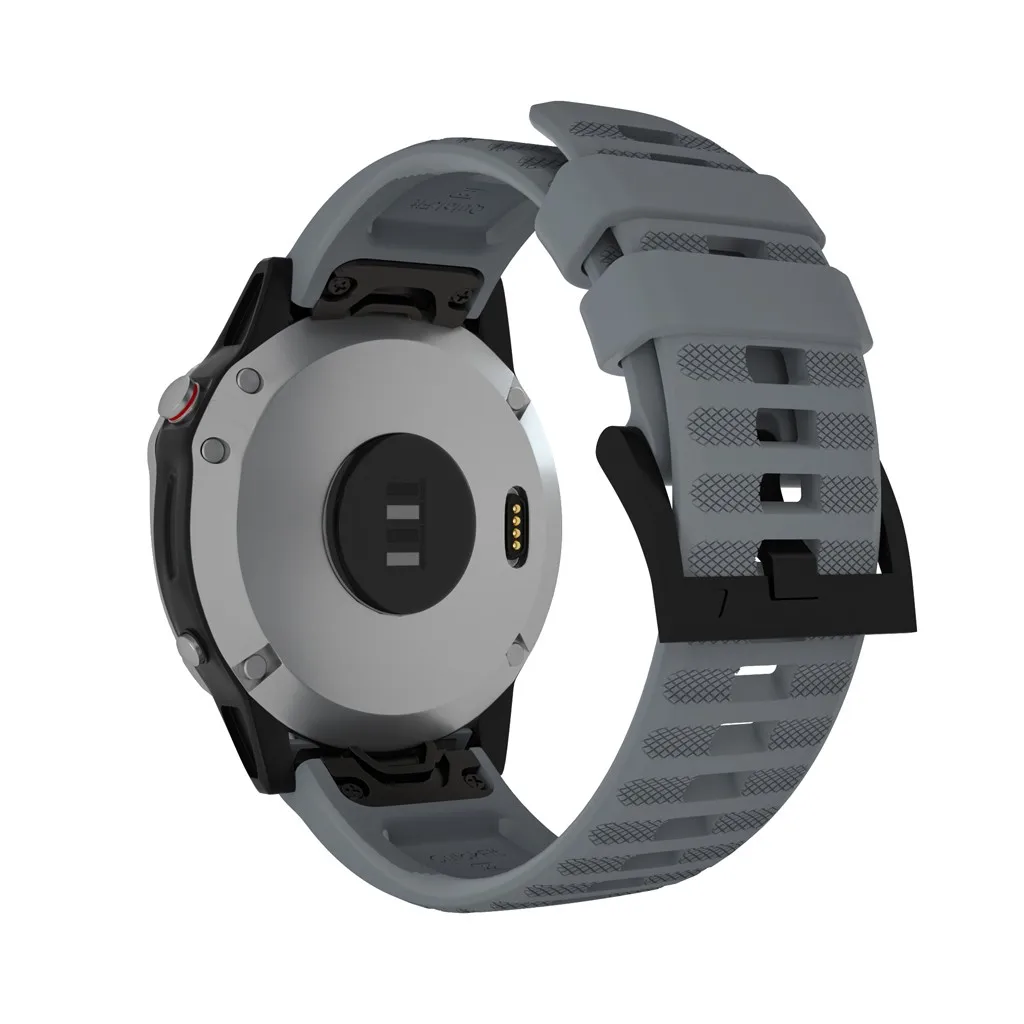 Ouhaobin Silicone Watchband 22mm For Garmin Fenix 6 Watch Quick Release Wrist Strap Bracelet Band Strap 1014#2