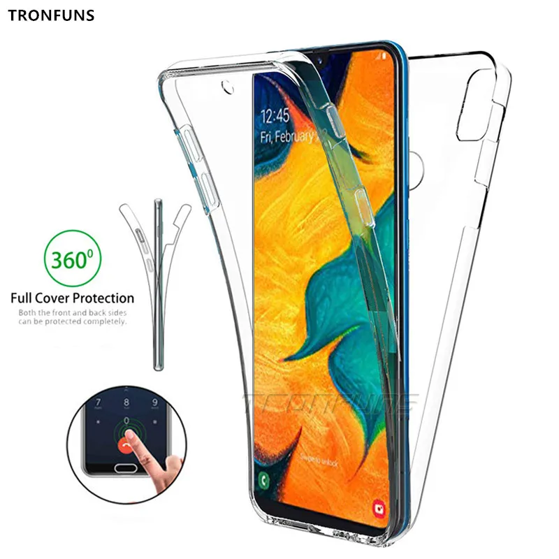 

Double Full Cover For Samsung Galaxy A20E A20 Core A50 A30 A70 A40 S10 5G Note10 Pro Soft TPU Case For Samsung A9 A7 2018 Capa