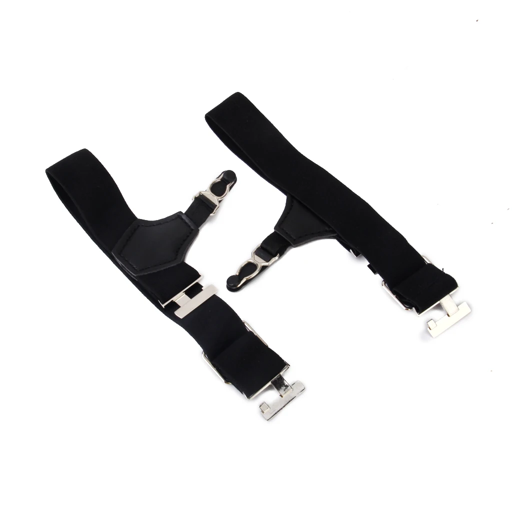 1 Pair Mens Sock Suspenders Garter Hold Up Braces Elastic Clip Grip Adjustable