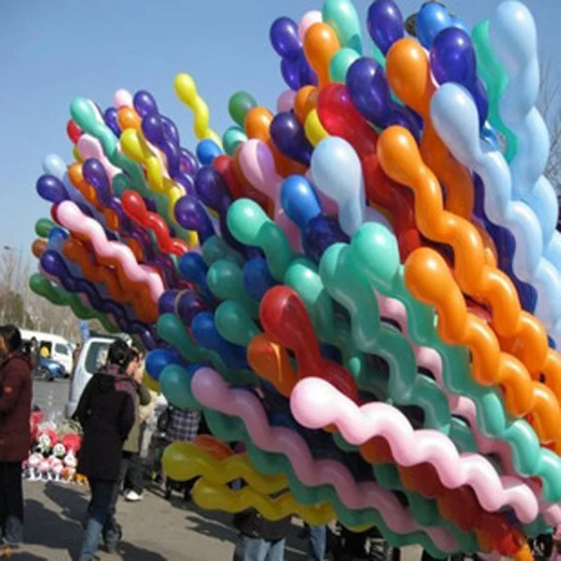 Производители свадебные принадлежности волшебный воздушный шар полосатый баллон принц маленький воздушный шар в форме животного DIY воздушный шар