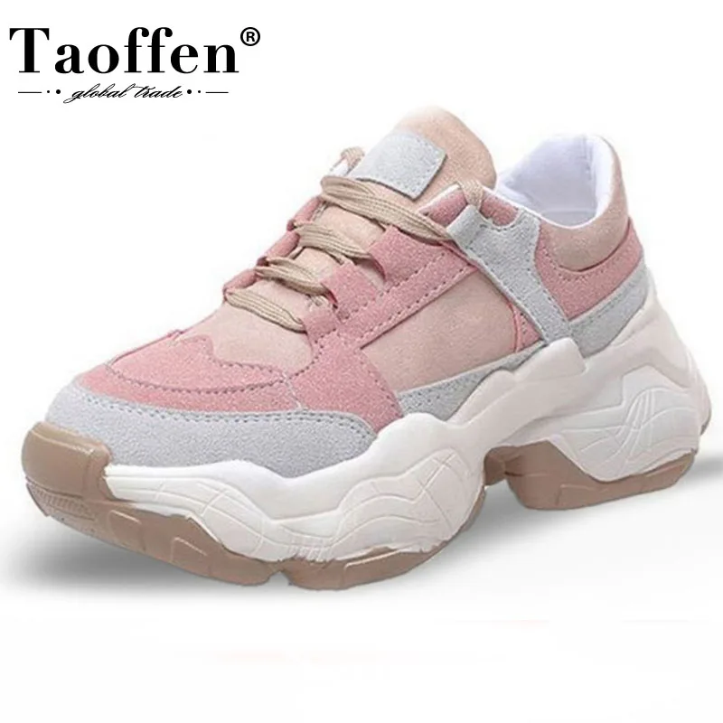 TAOFFEN/2021 модные кроссовки ярких цветов Вулканизированная обувь Женская для