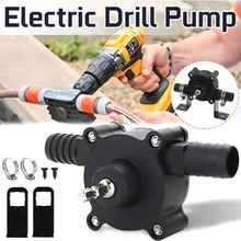 Electric Drill Pump Portable Mini Hand Self-priming Liquid Transfer Pumps Diesel Oil Fluid Water Pump Home Garden Outdoor Tool