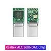 Realtek ALC5686 USB Type-C to 3.5mm DAC Headset Amplifier 16-32Ω 125dB PCM 32b/384kHz Digital Decoder Hi-Res AUX Audio Adapter ► Photo 2/6