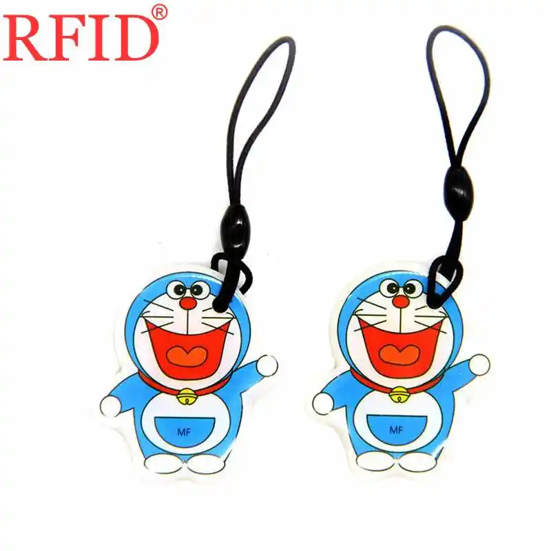 2pcs Random Color ID 125 кГц EM4305 EM4205 перезаписываемый жетон брелок RFID мультфильм водонепроницаемый брелок карта контроля доступа Быстрая 1 шт - Цвет: 2pcs Random Color