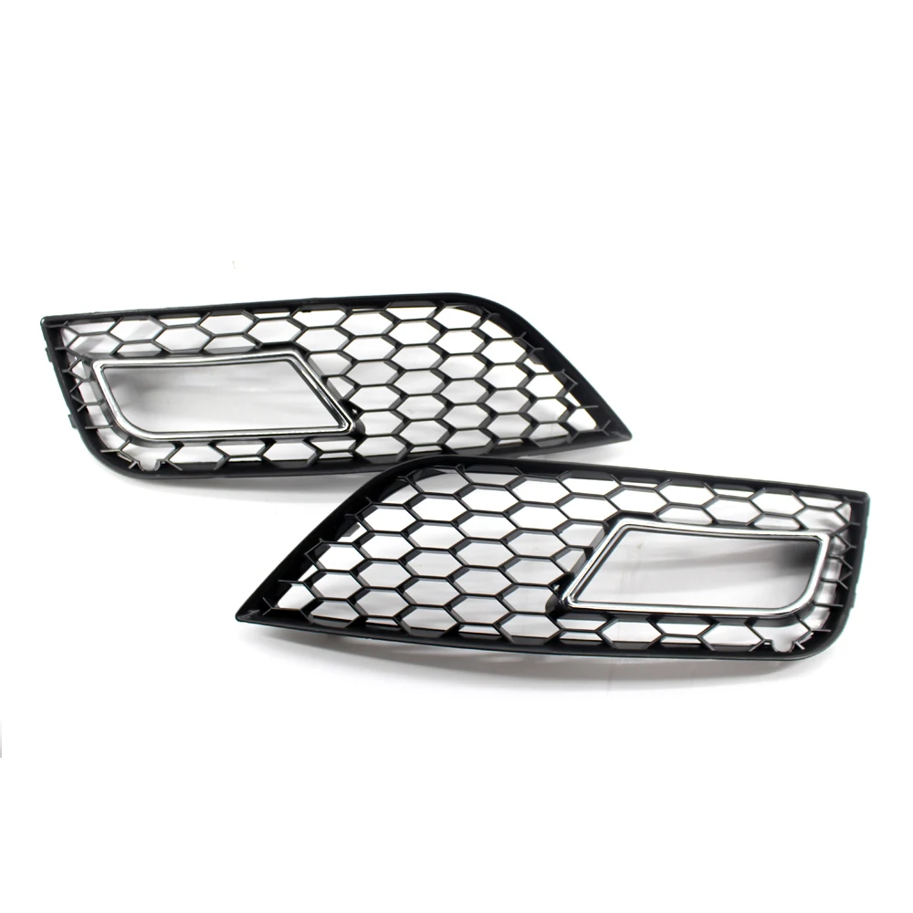 Bumper Fog Light Cover Vent Grille Side Insert Grille Fit for Audi A4L B9 2013