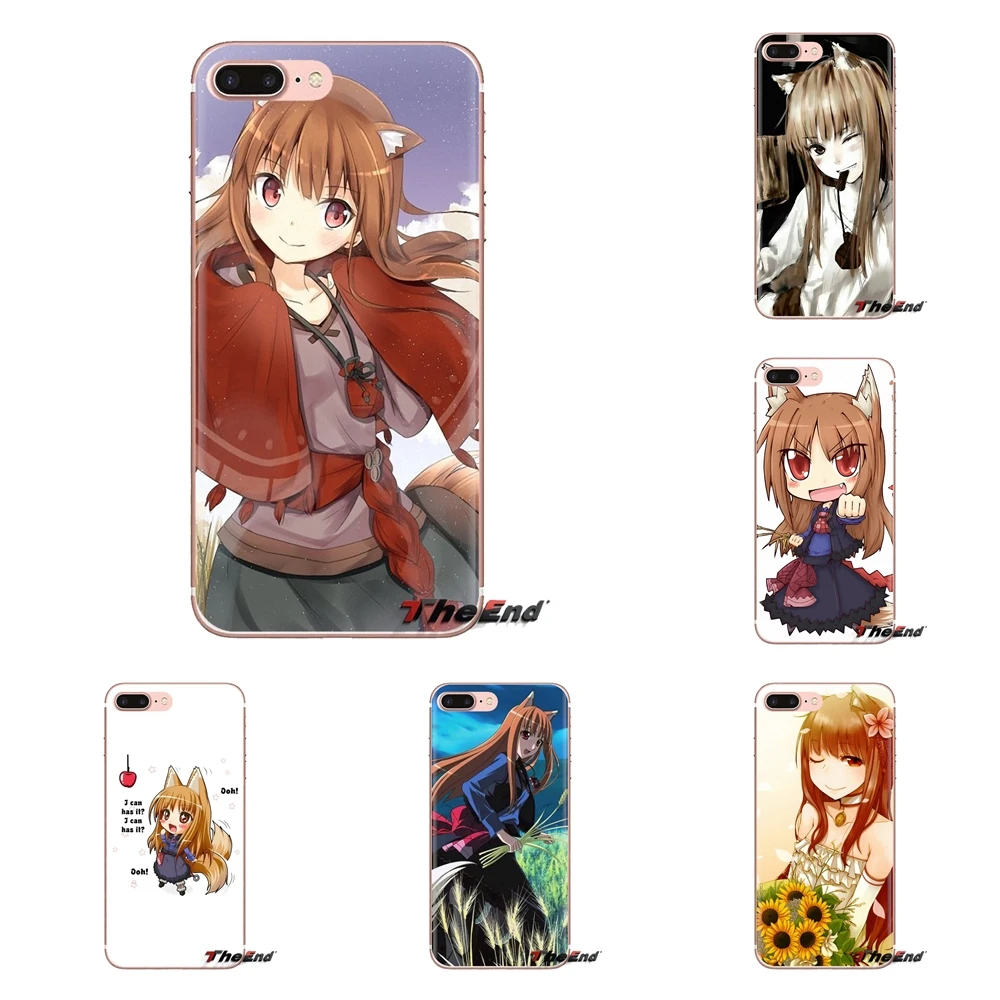 

For Samsung Galaxy S2 S3 S4 S5 MINI S6 S7 edge S8 S9 Plus Note 2 3 4 5 8 Coque Fundas Silicone Phone Shell Covers Spice and Wolf