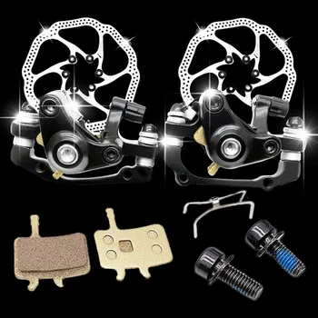 

Modified Mountain Bike Disc Brake Pad Kit Front And Rear Brake Universal Mechanical Caliper Disc Brakes Cycling Double Brake