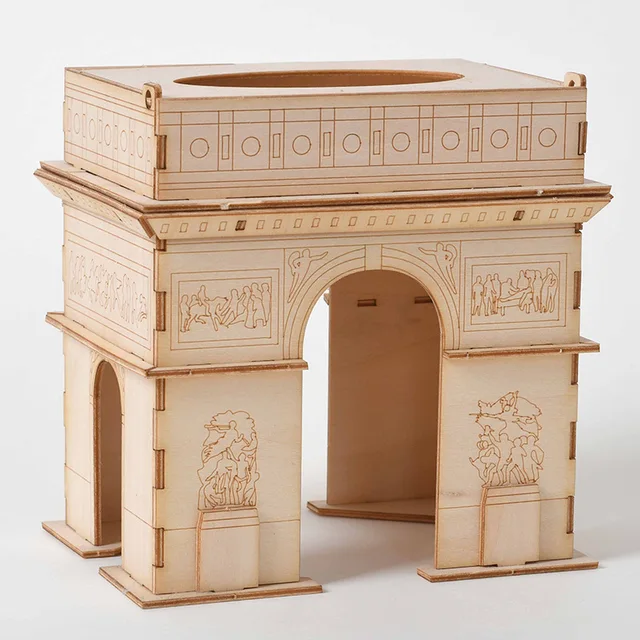 3D Wooden Puzzle Model DIY Handmade Mechanical toys for Children Adult model kit Game Assembly model ship maquetas para montar Triumphal Arch
