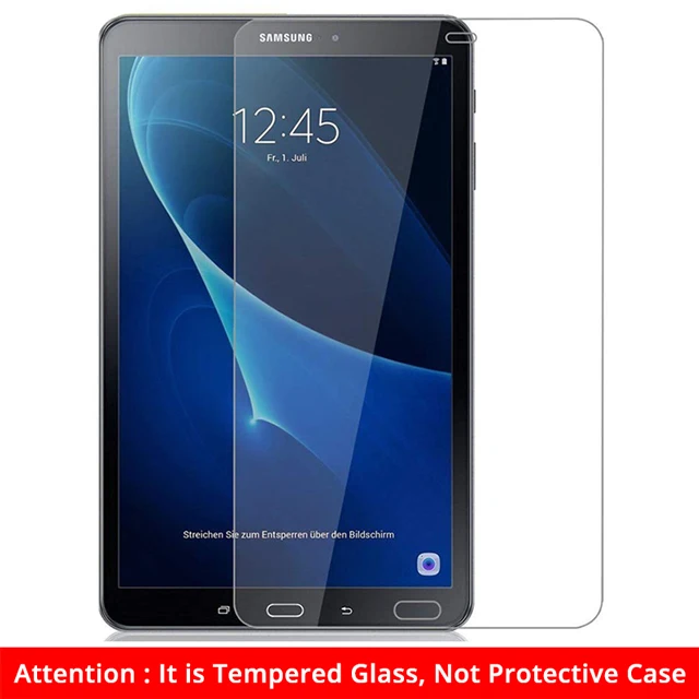 360 Вращающийся чехол для Samsung Galaxy Tab A 10,1 чехол T580 T585 SM-T580 SM-T585 чехол-подставка из искусственной кожи планшеты, коксовое покрытие - Цвет: Glass Film(Not Case)