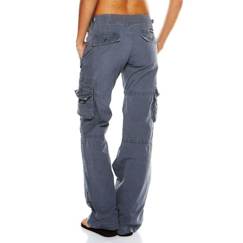 Hip Hugger Comfy Cargo Casual Pants 