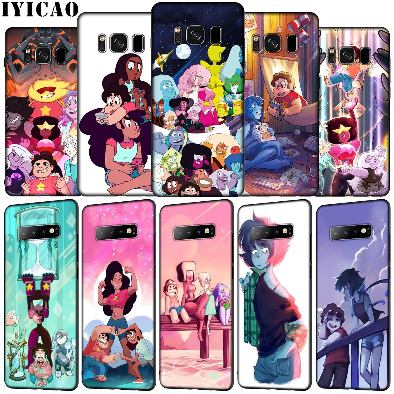 IYICAO Cartoon Steven Universe Soft Silicone Phone Case for Samsung Galaxy S20 Ultra S10e S9 S8 Plus S6 S7 Edge S10 Lite Cover | Мобильные
