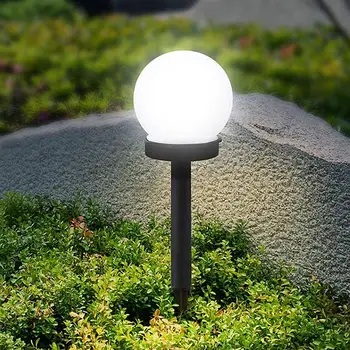 

Solar Round Grass Light Outdoor Plug Light Waterproof Bulb Light Lawn Light