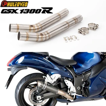 

ID:43mm Motorcycle Exhaust Middle Link Pipe Escape Connect Pipe System for Hayabusa GSX1300R 2008- 2017 GSXR1300 Exhaust Carbon