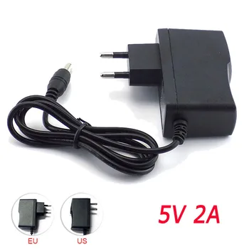 

AC to DC Power Adapter Supply US EU Plug DC 5V 2A 100V-240V Converter Charger For LED Strip Light CCTV Camera 5.5mm x 2.1mm