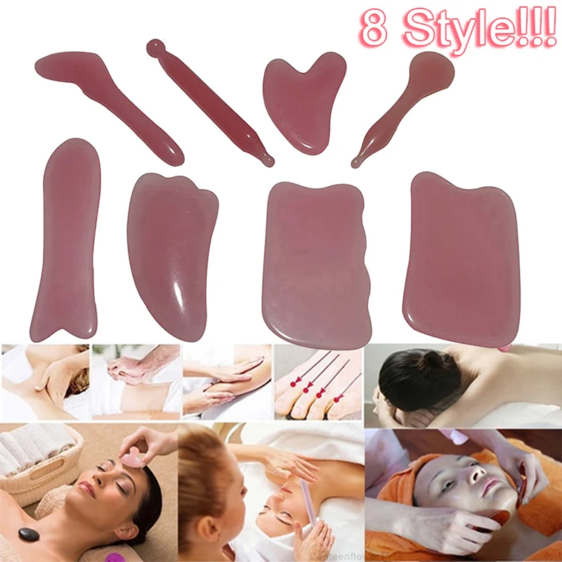 

1Pcs Guasha Scraping Massage Scraper Face Massager Acupuncture Beeswax Gua Sha Board Acupoint Face Eye Care SPA Massage Tool