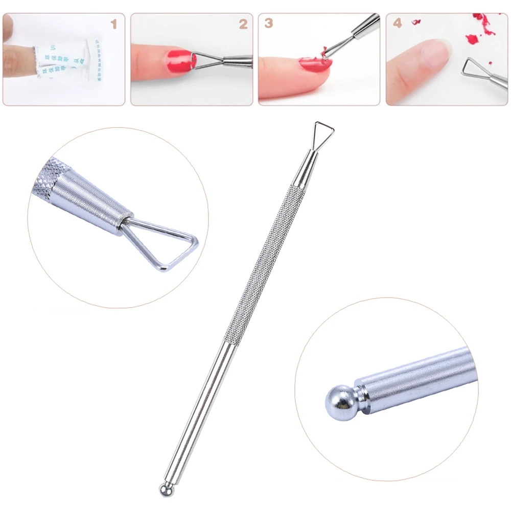 1Pcs Stainless Steel Nail Polish Glue Remover Phototherapy Glue Easy