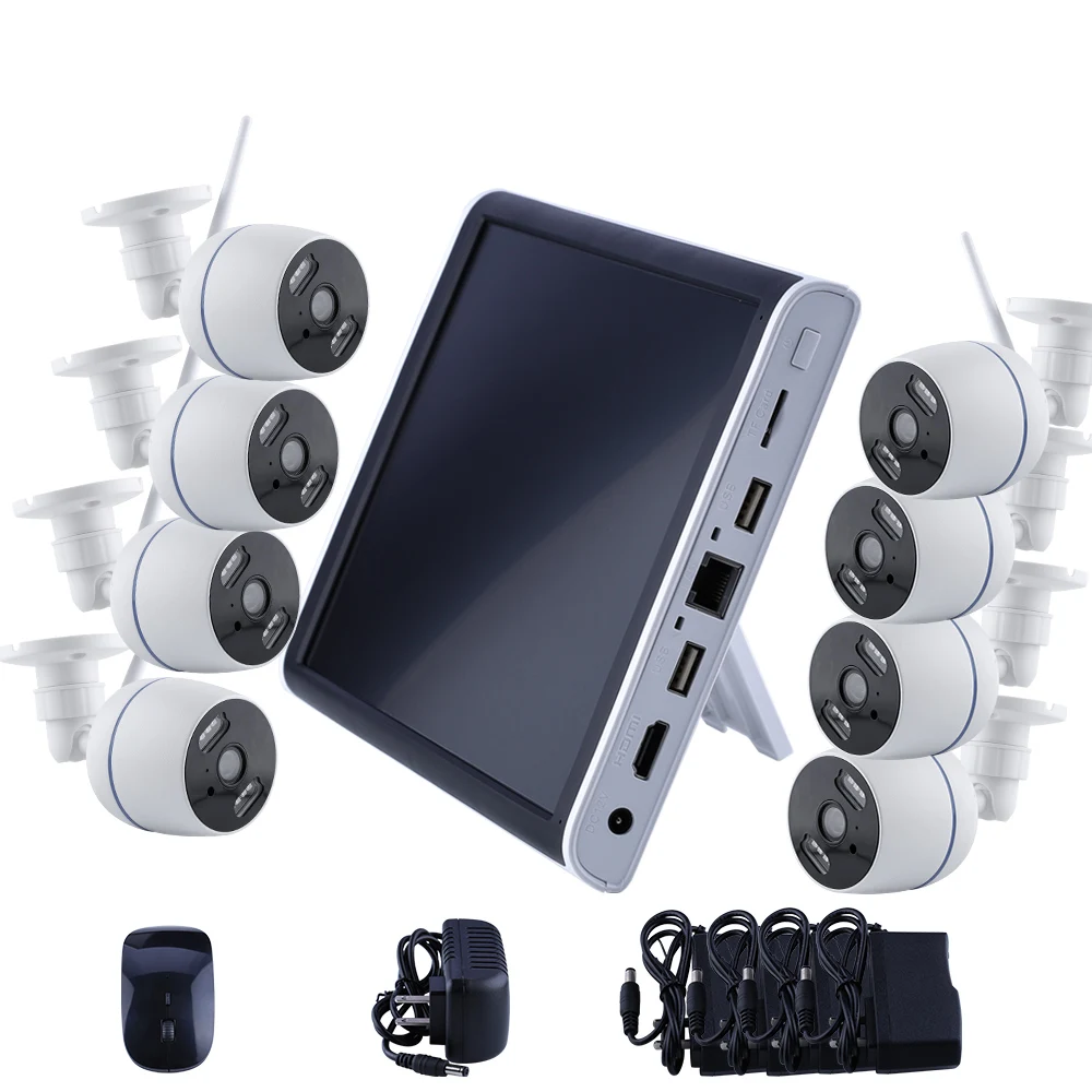 2021 Newest Complete CCTV Set 2MP Outdoor Wifi Security Camera 8CH Wireless NVR Kit HD System with Night Vision | Инструменты