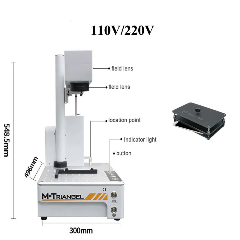 M-triangel DIY принтер с ЧПУ для лазерной резки для iphone 11 Xs Xsmax X заднее устройство для снятия стекла ЖК-рамка Ремонт лазера Отдельная машина