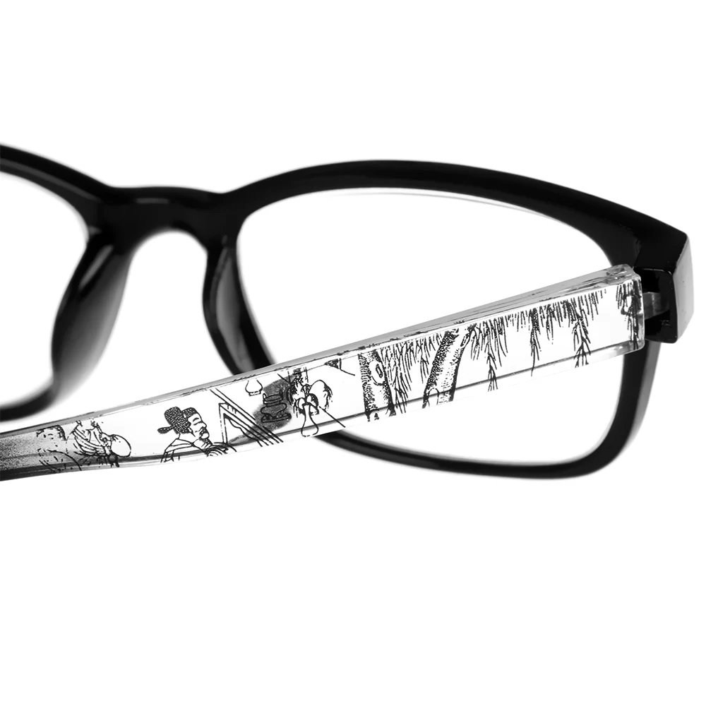 Модные ультралегкие очки для чтения, прозрачные линзы из смолы, очки для дальнозоркости+ 1,0~+ 4,0, диоптрийные очки, очки с пружинными шарнирами