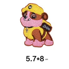 Вышивка Патчи милый мультфильм собака патруль аппликация для детей Одежда 2
