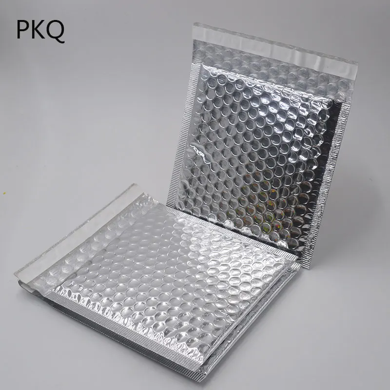 

1000pcs Silver Foil Bubble Envelopes Bags CD/DVD Mailers Padded Shipping Envelope Mailing Bag Business Office Supplies Wholesale
