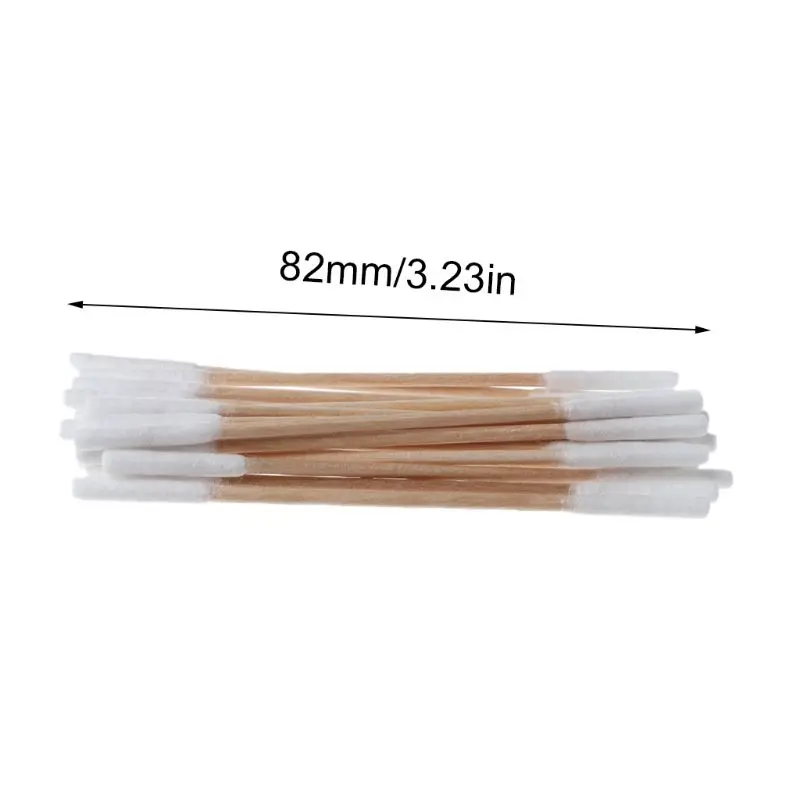 200Pcs/Box Wooden Cotton Swabs Double Head Cleaning Sticks for Heating Vape Clean Tools Accessories