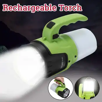 

USB Charging LED Work Light Torch Portable Spotlight Hand Lamp Camping Lantern Searchlight for Hiking Hunting