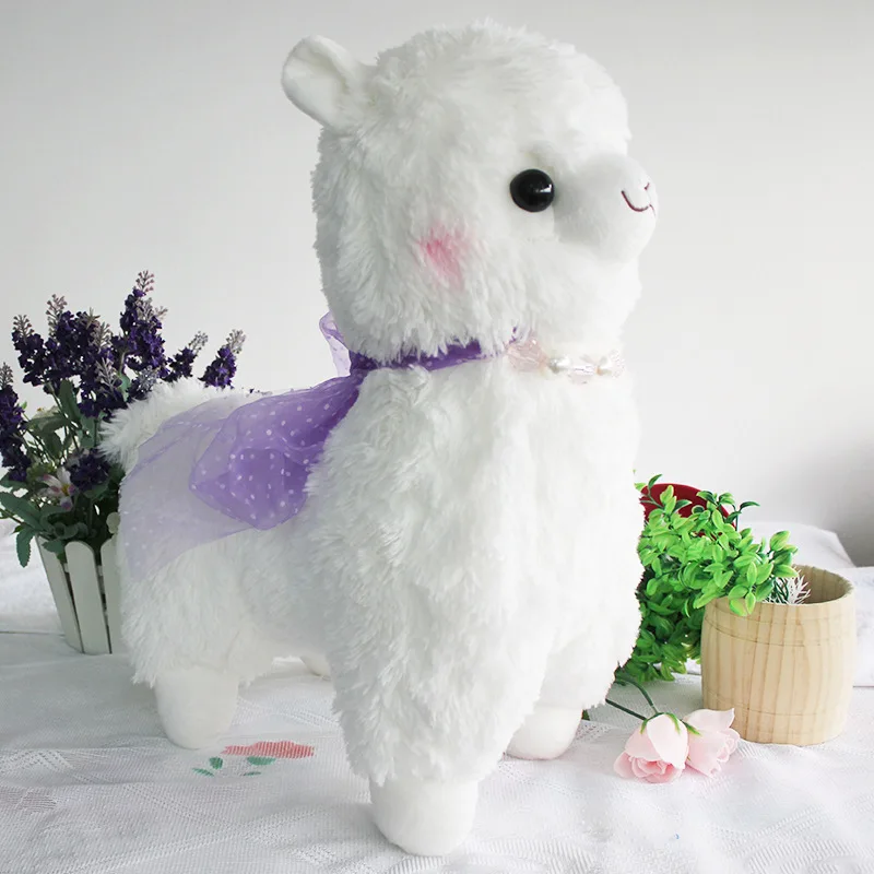 White 45 см Kawaii Альпака животные спальня Decaration прекрасная кукла детская игрушка - Цвет: White