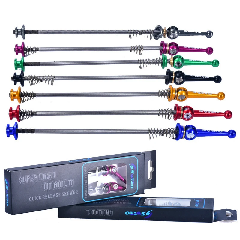 1 Pair Mountain Bike Road Bicycle Titanium Alloy Quick Release Skewers Levers anti-mechanical fatigue bicycle accessories parts