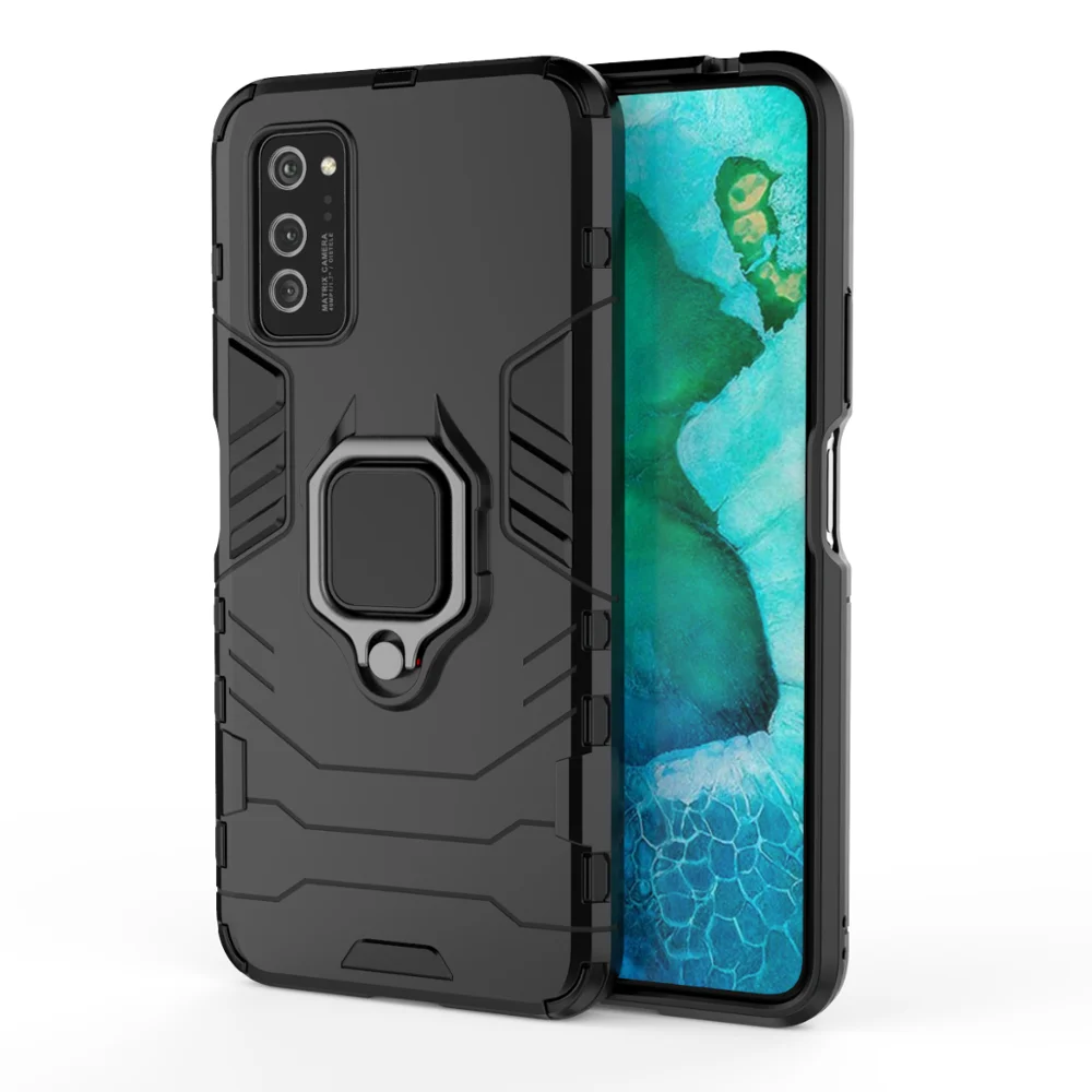 black OUDINI задняя крышка с подставкой противоударный чехол для huawei Honor v30 pro Чехол для huawei Honor v30 pro Чехол - Цвет: black