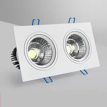 1 шт. квадратный Диммируемый светодиодный светильник cob Потолочный Точечный светильник 5 Вт 7 Вт 10 Вт ac85-265V потолочный встраиваемый светильник s Внутреннее освещение