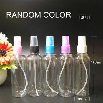 

3pcs 100ml Portable Plastic Refillable Bottles Mini Clear Empty Small Spray Bottles Travel Cosmetic Containers Alcohol Spray
