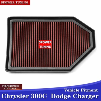 

Engine Air Filter: High Performance,Washable, Replacement Filter: 2011-2019 Chrysler/Dodge V6/V8 (Charger, Challenger, 300)