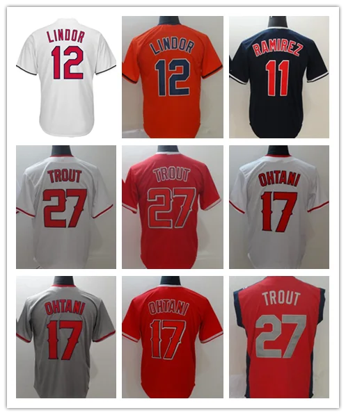 Все прошитой Для мужчин игрок 12 Хосе Ramirez 11 Майк Траут 27 Shohei Ohtani 17 Майки