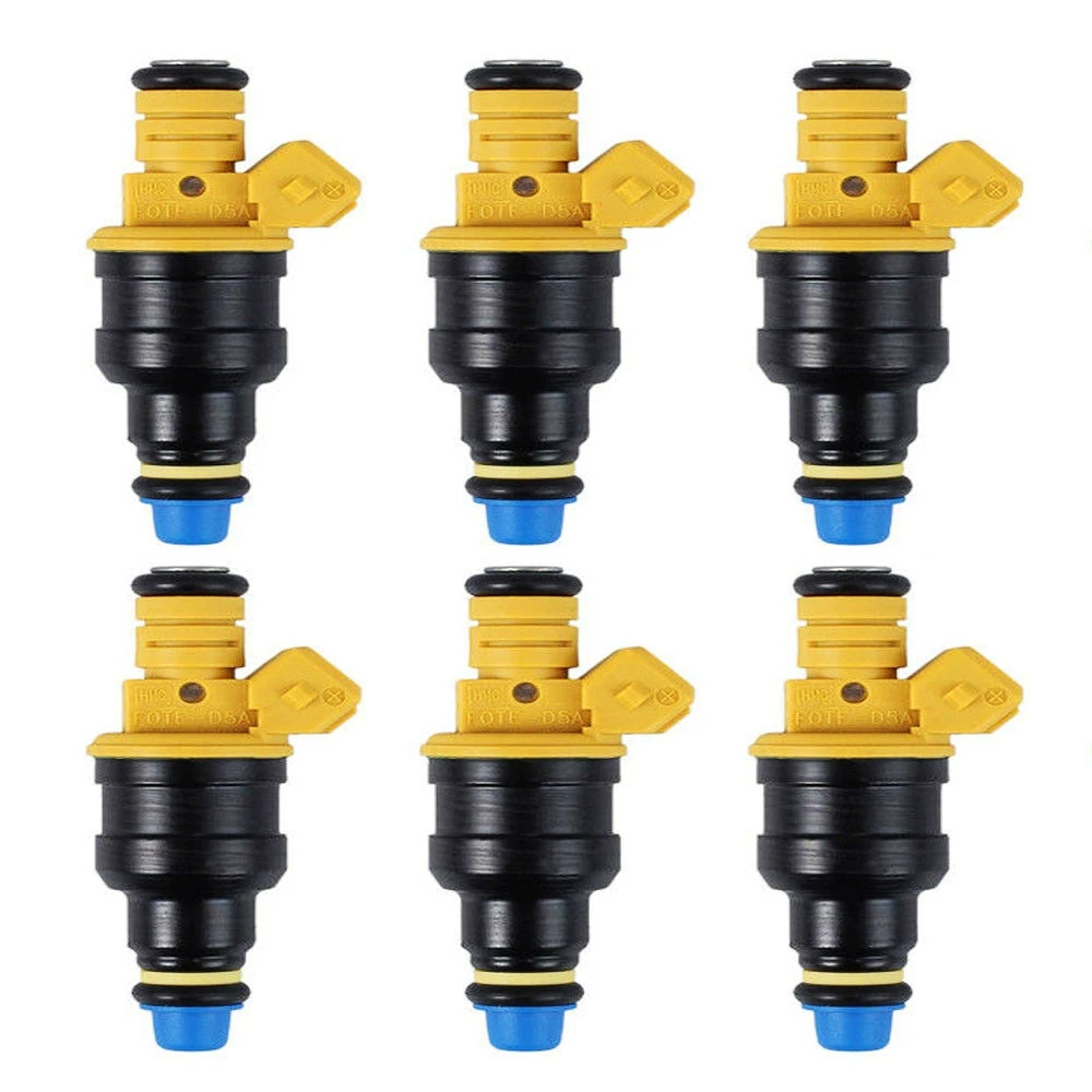 Set Of 6 Fuel Injector Nozzles For Re-manufactered 1988 - 1992 Volvo 740 744 745 940 944 Kombi 2.3L L4 0280150749 0 280 150 749