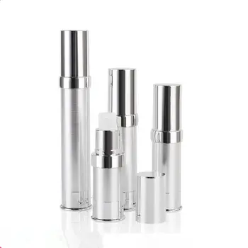 

500pcs 5ml 10ml 15ml 20ml 30ml Empty Silver Gold Vacuum Refillable Lotion Bottles Airless Pump Sample Bottle Makeup Tools F3373