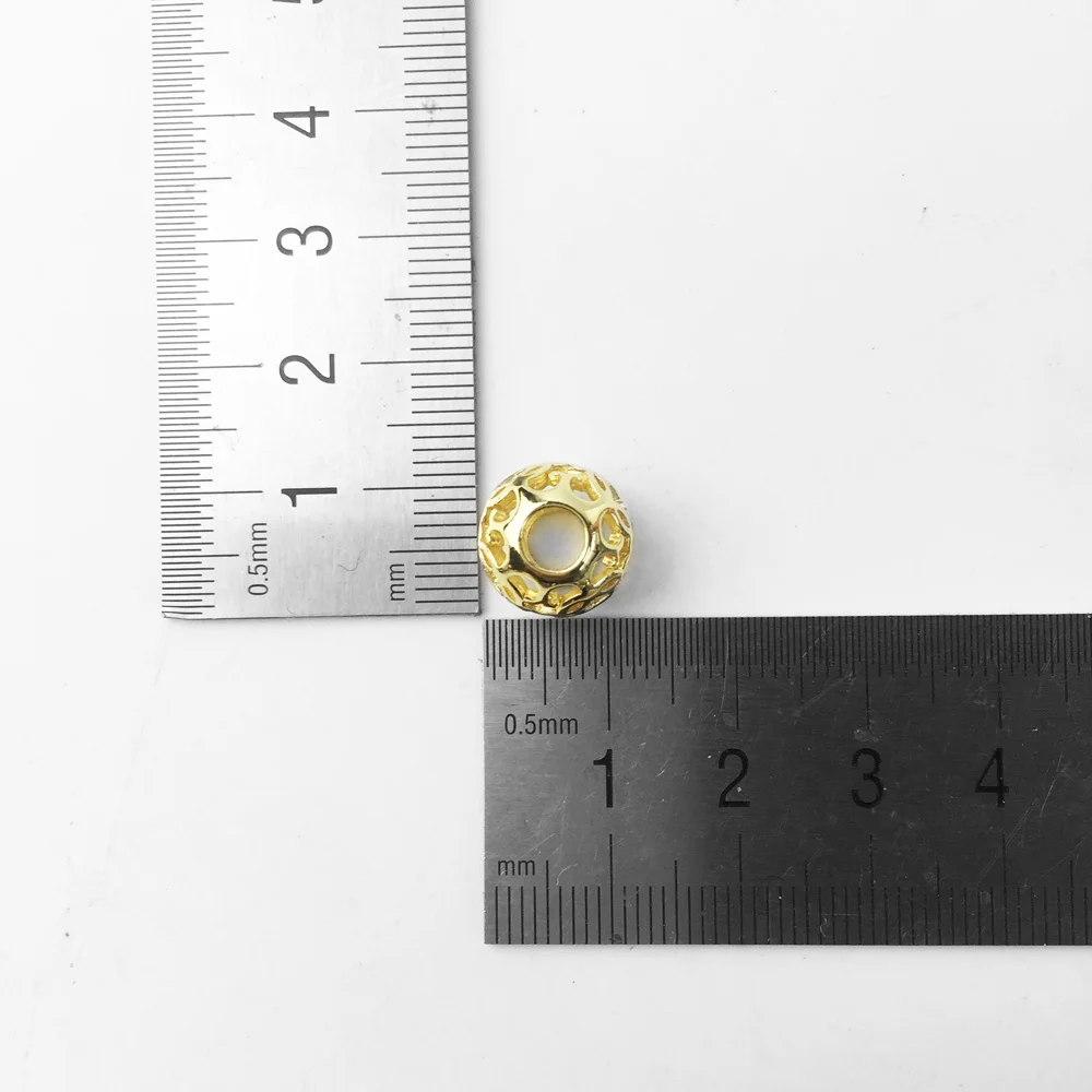 Beads-Gold-Ornament-Thomas-Silver-TS-Jewelry-Findings-Component-For-Women-Men-Silver-Trendy-Gift-Fit